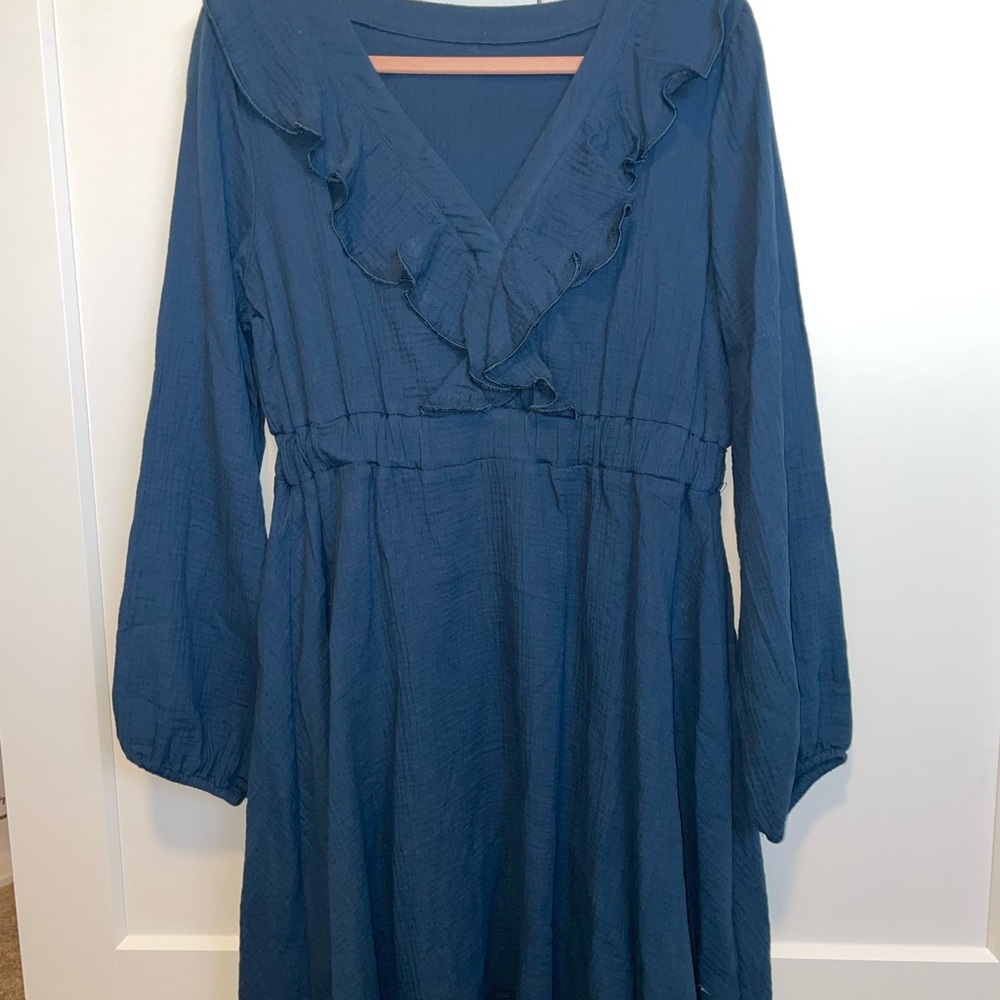Elegant Navy Blue Women's Dress/Tunic